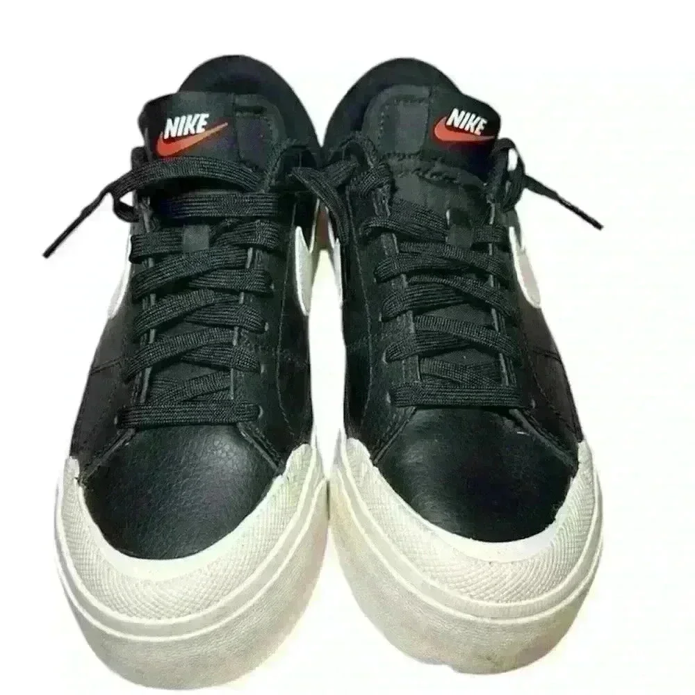 Nike Court Legacy Leather Lift Womens Platform Trainers DM7590 001 US Size 7.5